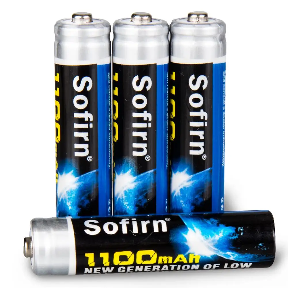 Sofirn 1100 мАч 1 2 в перезаряжаемая Ni-MH батарея Aaa или универсальная (Тип