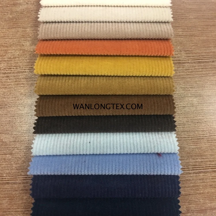 Manufacturer wholesalepurple striped poly/nylon/spandex  corduroy apparel pants fabric for sofa