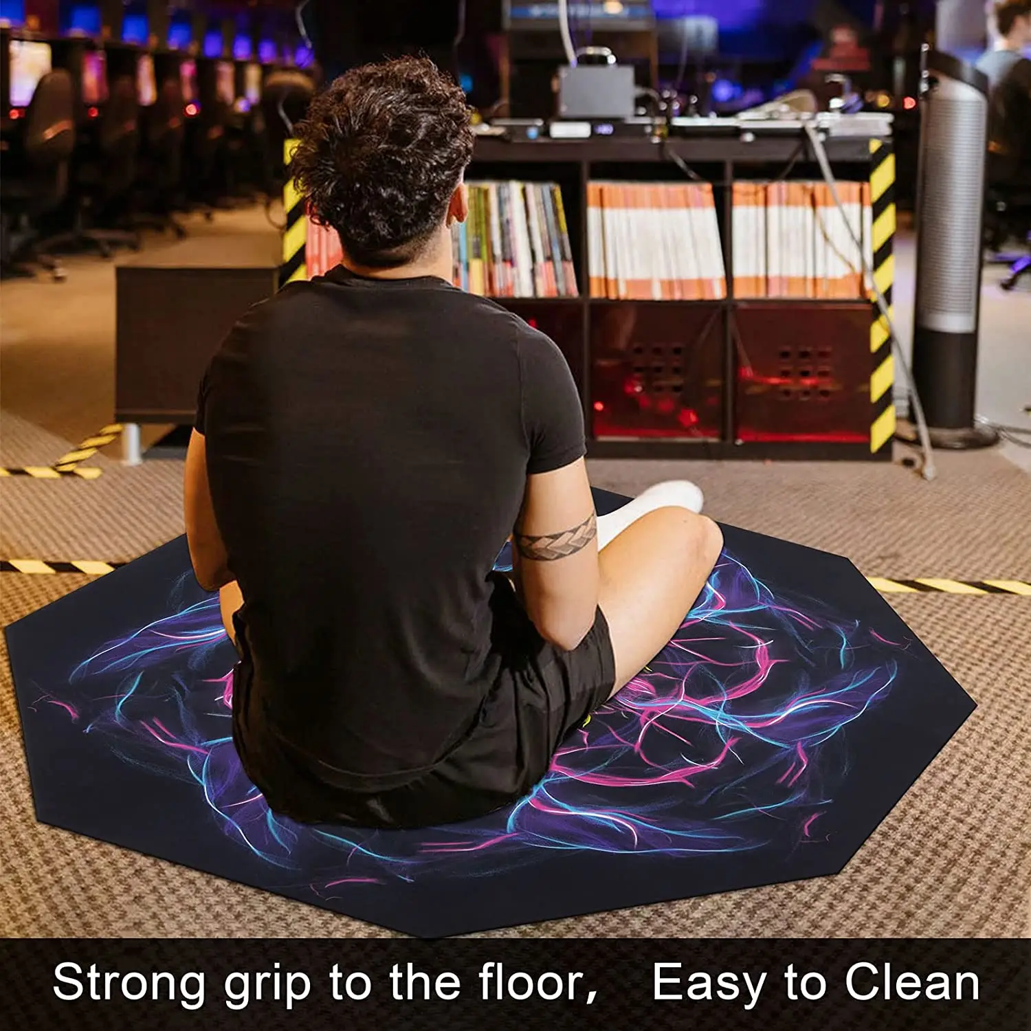 Natural Rubber Base Surface Fabric Protect Tile Plank Floors Hardwood Pads Office Gaming Floor Desk Play  Mat Chair Mat