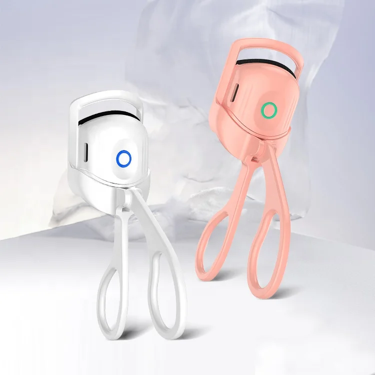 Rechargeable mini eye lashes natural lifting tool girls cute makeup tools electric heated eyelash curler