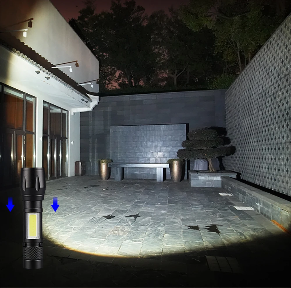 SHENYU Q5 COB светодиодный мини перезаряжаемый фонарик XPE фонарик USB Прямая зарядка 14500 батарея лампа Карманный масштабируемый клипса