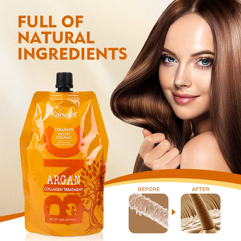 Karseell Hair Mask Hair Treatment Argan Oil Natural Organic Deep Moist Cream Color Keratin Collagen Hair Mask
