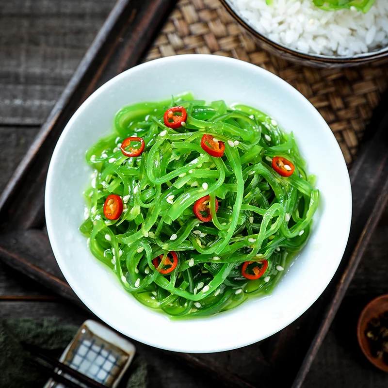 Sushi Frozen Seaweed Salad Seasoned seaweed salad goma wakame chuka salad Undaria pinnatifida