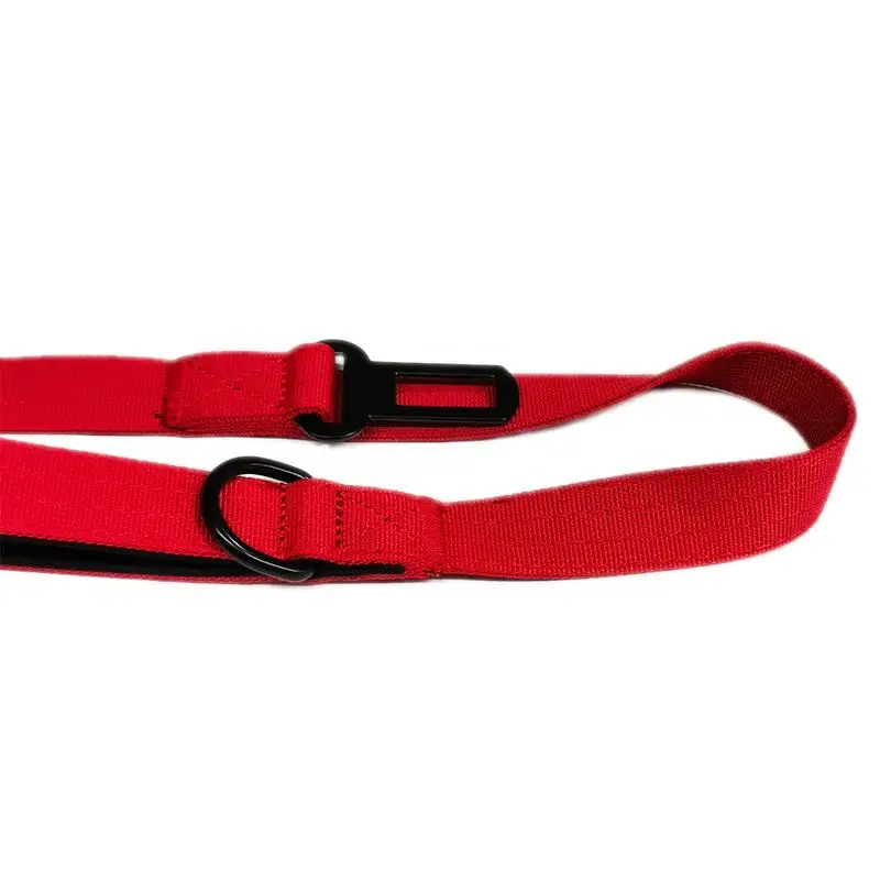 Best Price Custom Nylon And Metal Material Dog Leash Webbing With Soft Neoprene Padded Handle And Swivel Frog Buckle