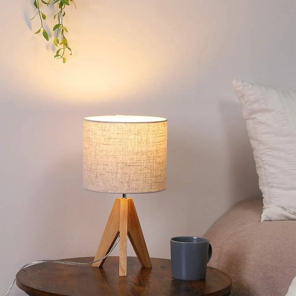 DIY Custom Photo Wood Holder Wooden Flexible Usb Rechargeable Reading Light Led on Desk Lamp Dimmable Bulbs Led Table Lamp