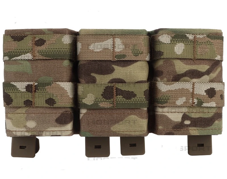 YAKEDA Outdoor Nylon Camo Triple Holster Multicam magazine pouch