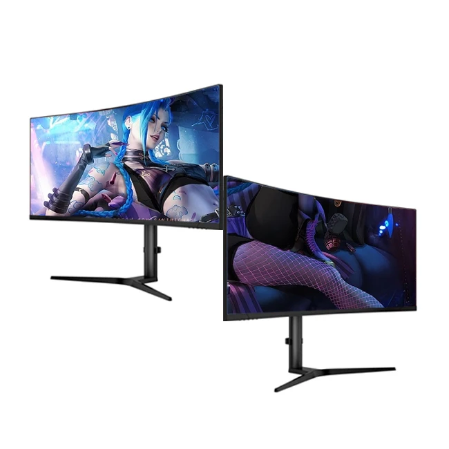 Ultra Wide 34 Inch 4K 165Hz Curved Gaming Monitor with Thin Bezels and Smooth Performance