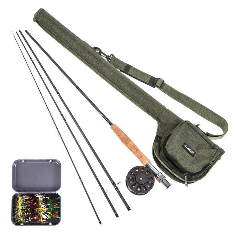 
Saltwater Freshwater Fly Fishing Rod Set High Quality Carbon Fiber Fly Fishing Rod with Reel Combo Kit 