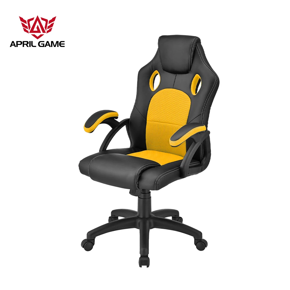Gamer Revolving Chair Racing Gaming Chair Computer PC Ergonomic Office Chair Y-2706 Yellow