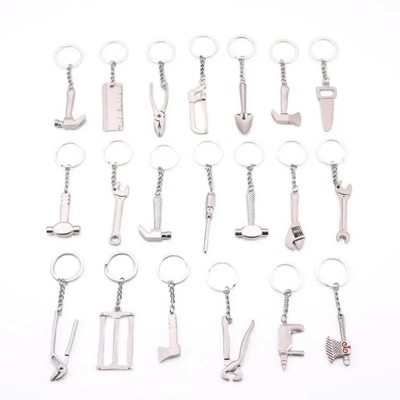 Funny 3D Mini Monkey Wrench Keychain Multifunction tools Metal Key chains Accessories Custom in Bulk keyrings