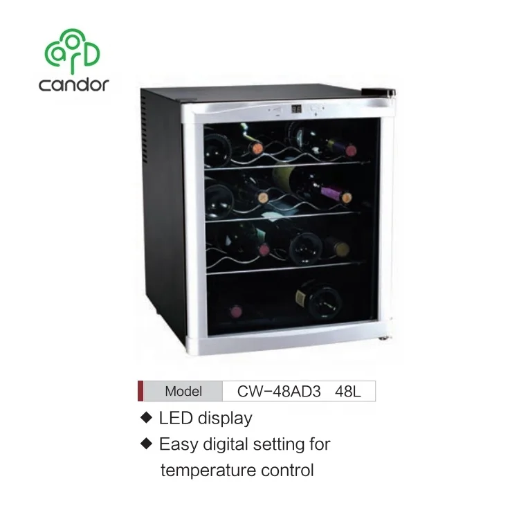 16 bottles full glass door modern electronic mini wine cellar wine cooler wine fridge for home