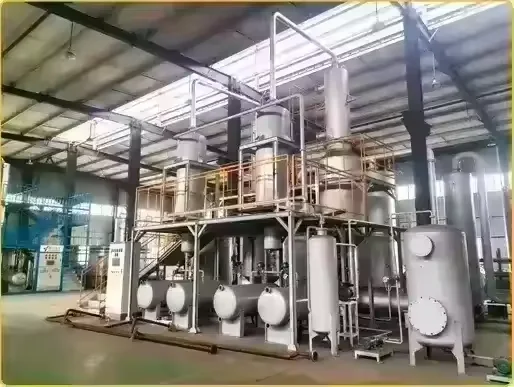 high quality used motor oil black engine oil into diesel recycling plant