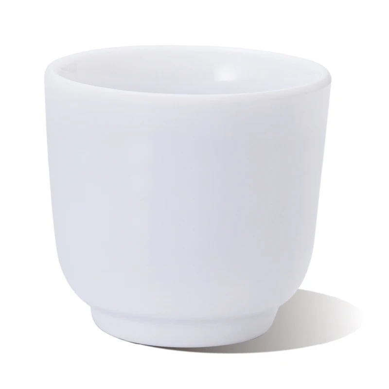 Melamine White Round with Blue Line Juice Milk Water Tea Cup Unbreakable Reusable Cup for Restaurant