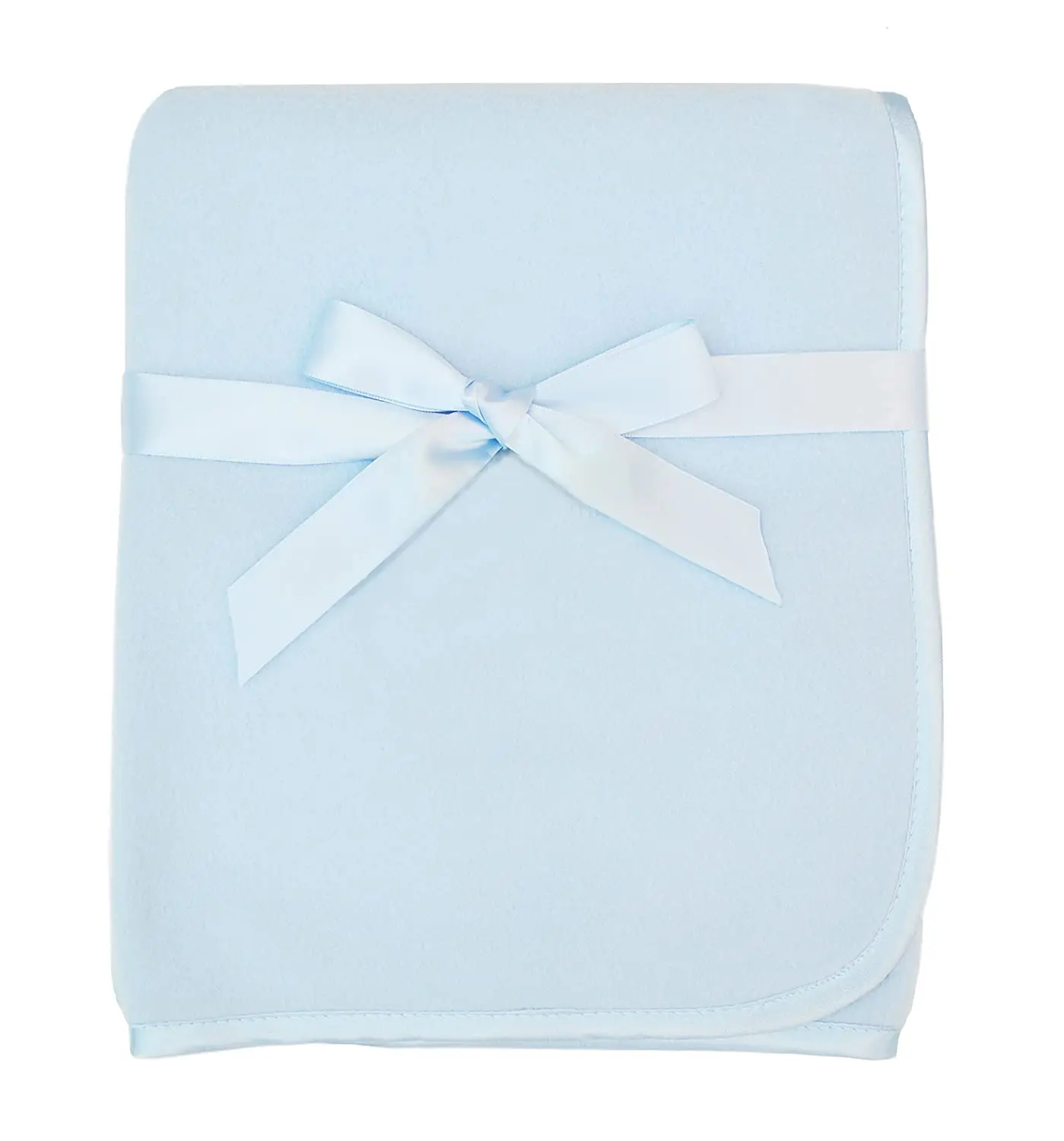 Micro velvet comfortable swaddle baby warm fleece blanket with satin trim