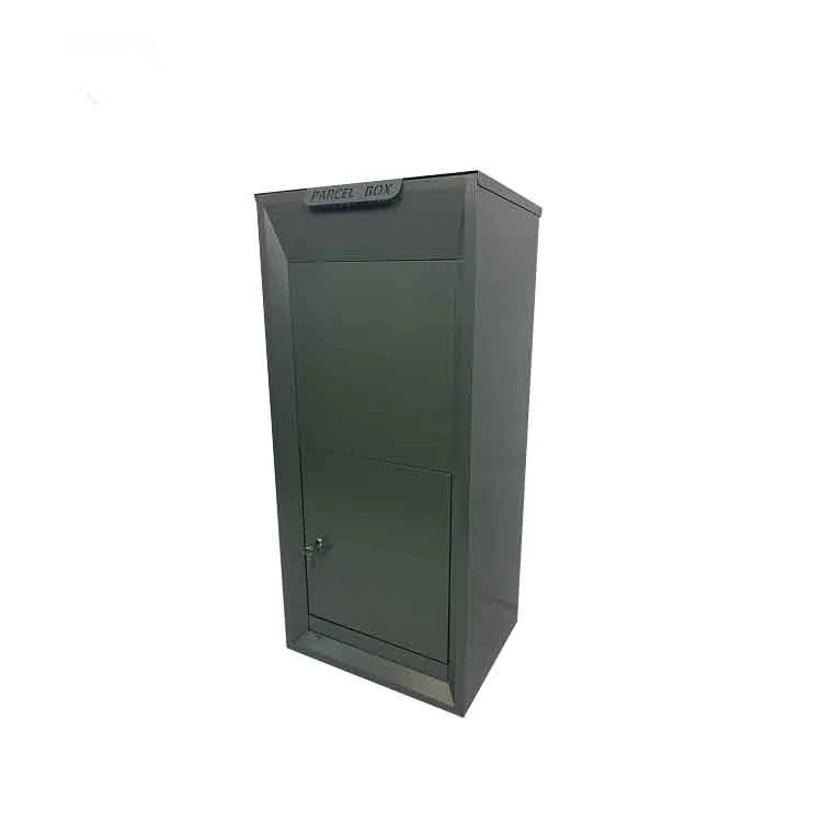 Outdoor Metal Apartment American Style Waterproof Freestanding Parcel Packaging Delivery Letterbox Dropbox With Lock