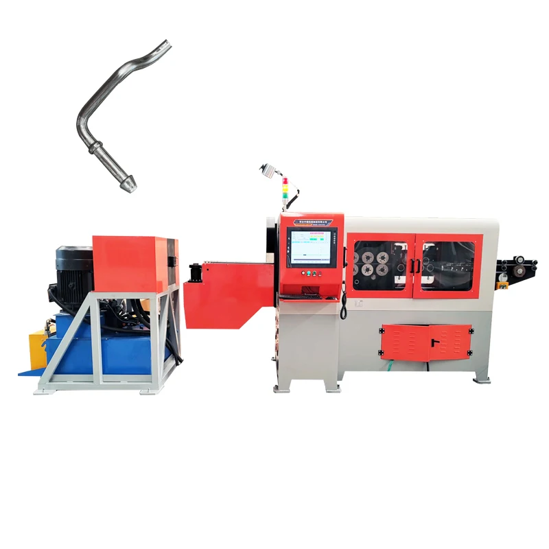 Exhaust  Muffler Hanger  heavy rod end forming machine 3D wire  bending machine automatic