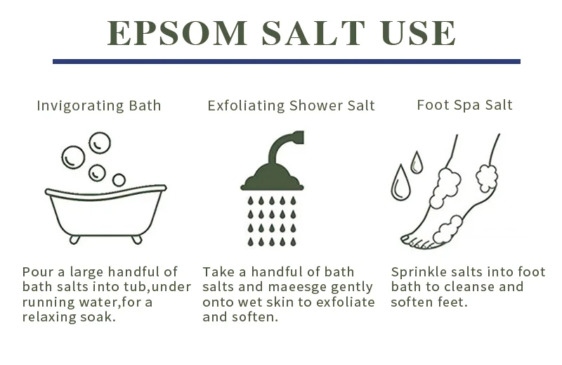 Factory Private Label Lavender Essential Oil Dried Lavender Buds Epsom Salt Dead Sea Salt Bag Package Bath Salt