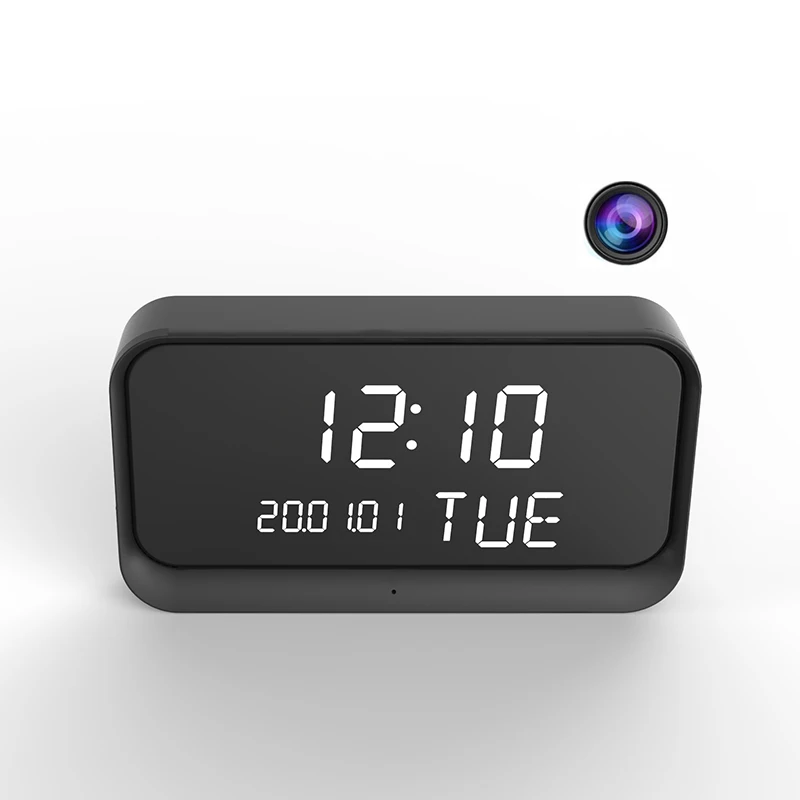 Amazon Best-Selling home security systems  Smart Camera  NZ02  HD mini   With Night Vision  Clock Hidden Camera
