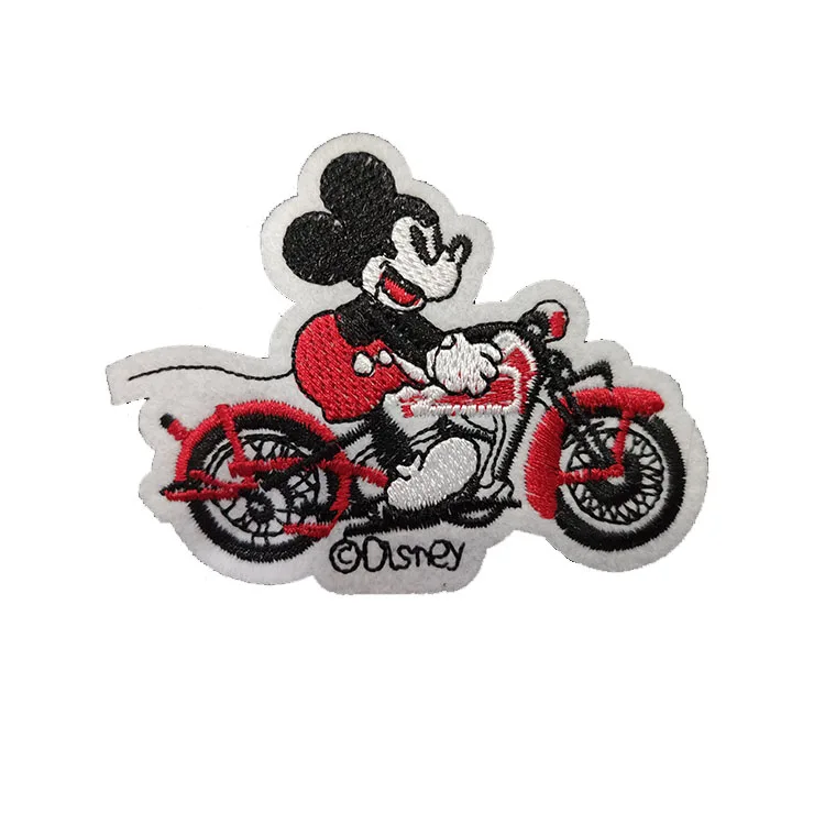 
Motorcycle Diamond Iron On Cheap Woven Custom Sequin Fashion Cloth Patch Flower 