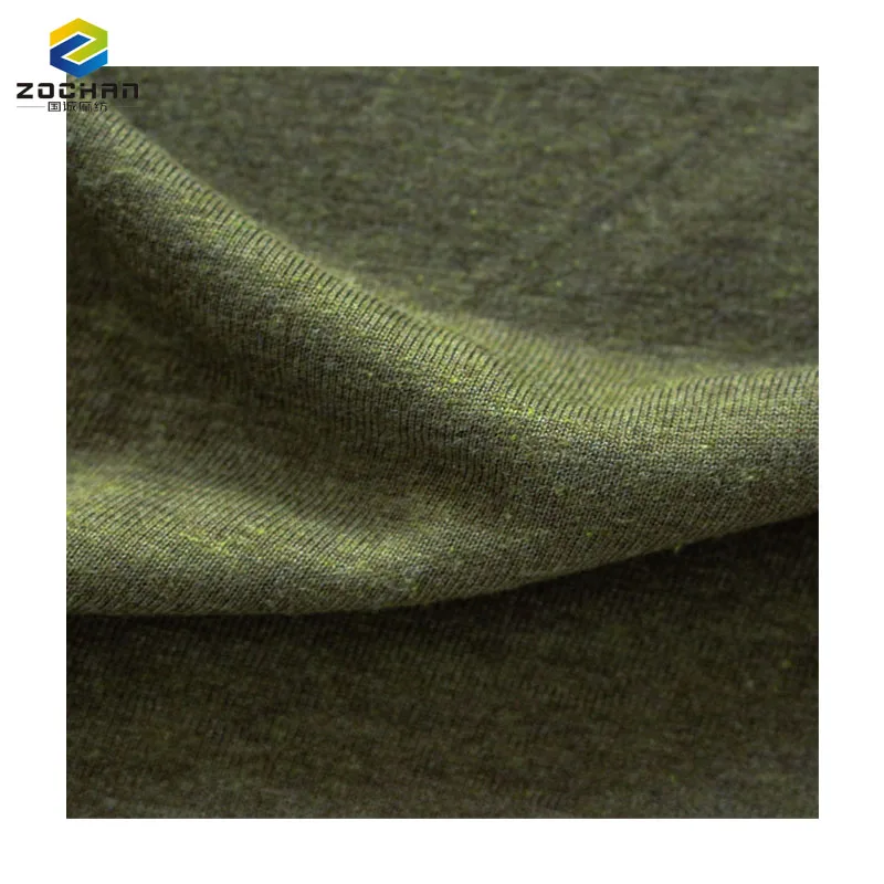 Best material 220gsm  70% bamboo 30% hemp jersey sheer wickingt knitting fabric for sweatshirt