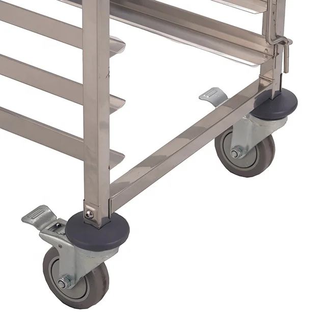 
OEM Stainless Steel Bakery Cooling Bread Cooler Tray Rack Trolley For Restaurant 