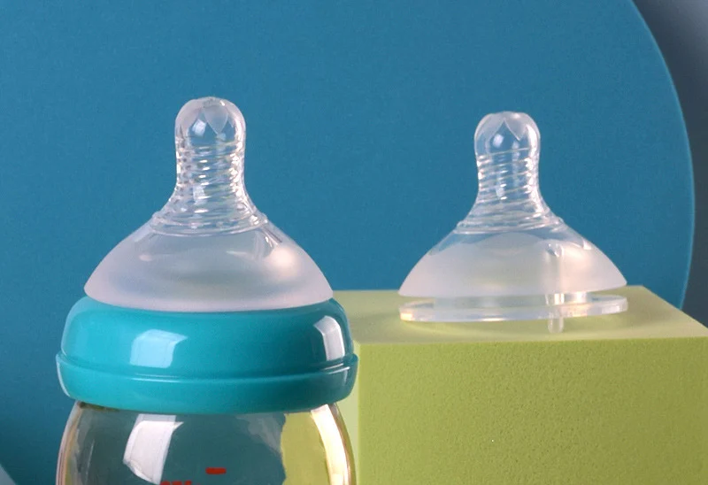 Wide-caliber Frosted Nipple Silicon Nipple Teat for bottle replacement Wide Mouth Variable Flow Breast Pacifier Teat