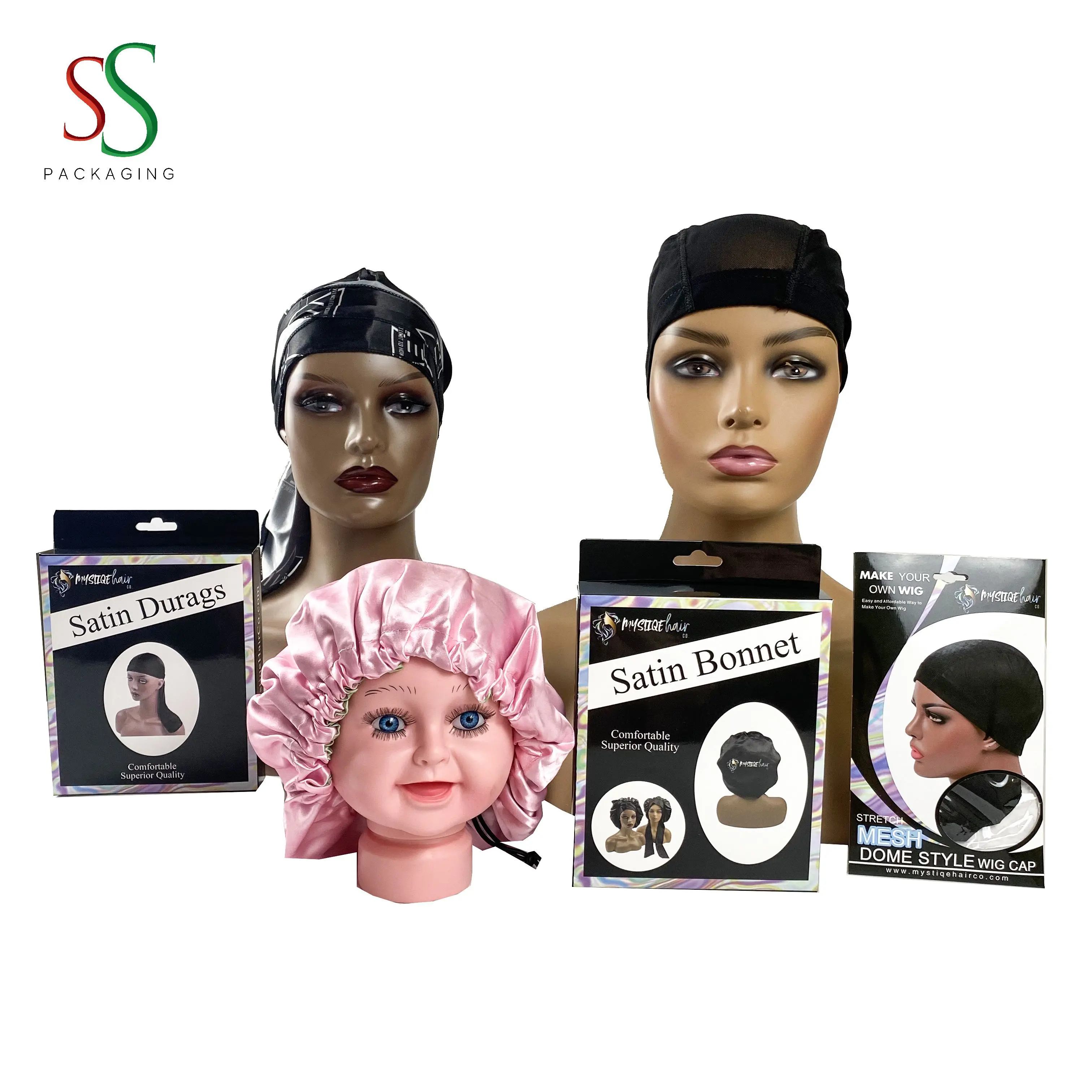 SS Hair Packaging Custom Boxes for Durag Box Packaging