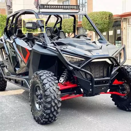 Боковое зеркало заднего вида UTV R-igid 64011 со светодиодными лампами DRL поворотник для Polaris RZR can