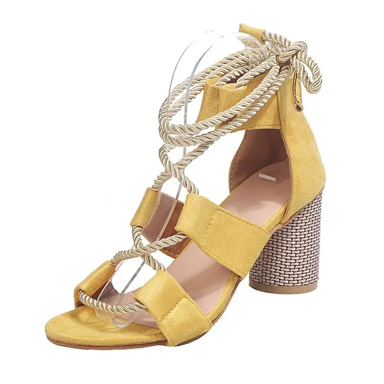 
Fashion Sexy Women High Heel shoes Lace-up open toe sandals for women and ladies 