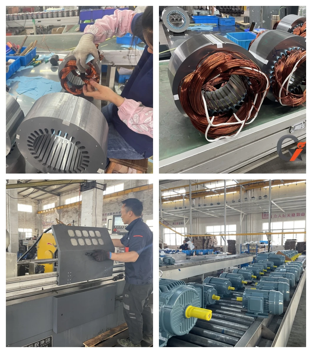 YC 4kw 1440rpm 100% copper wires  factory single phase ac motor
