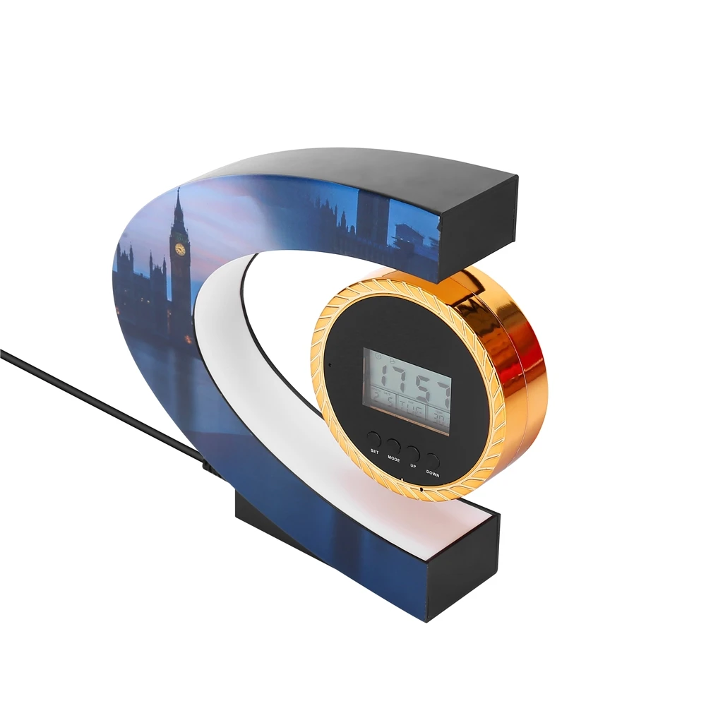 household electrical appliances magnetic levitation plastic crafts floating clock