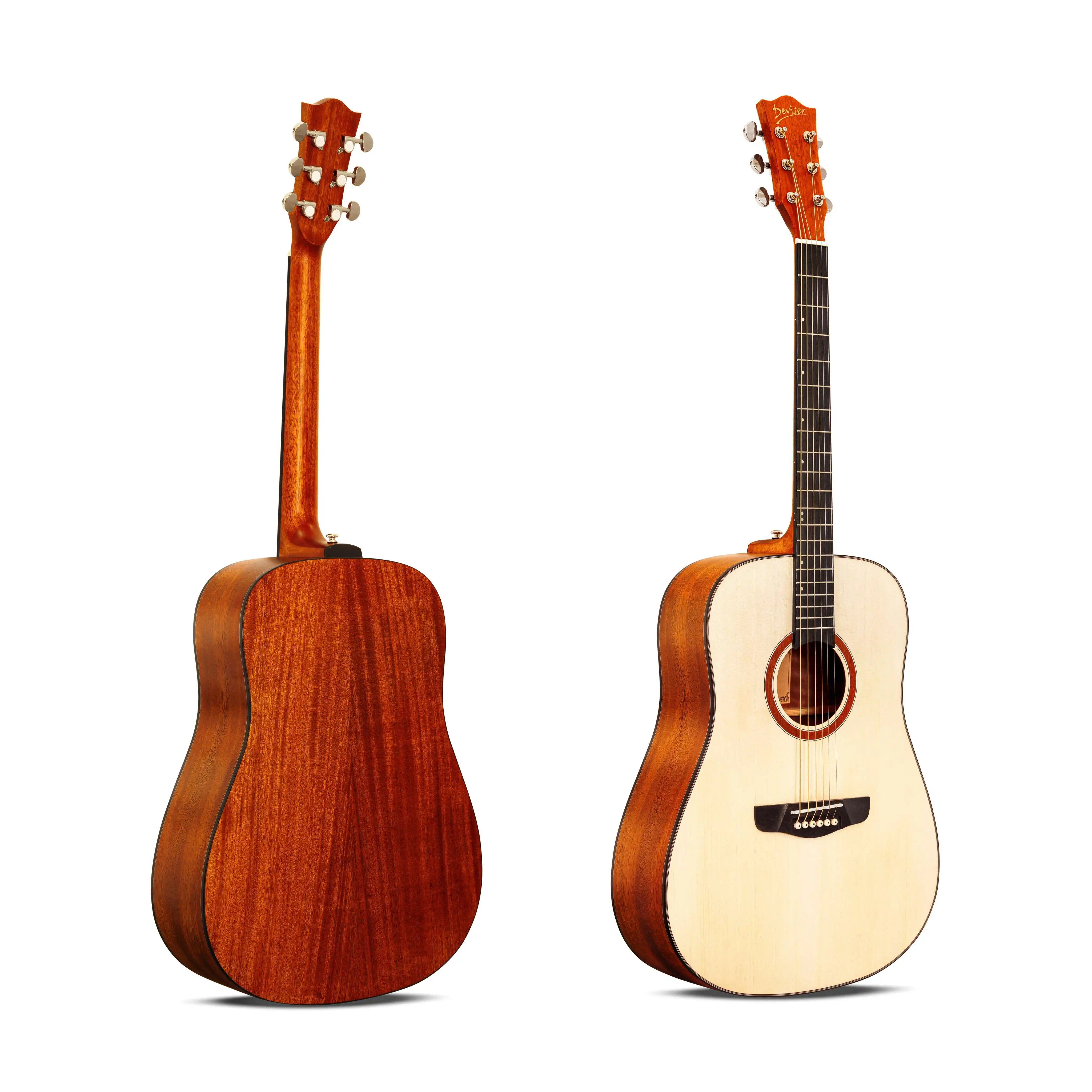 2023 China Guitar Factory Deviser Hot Sell Spruce Cutaway 40 Inch Wholesale Price Acoustic Guitar For Music Store