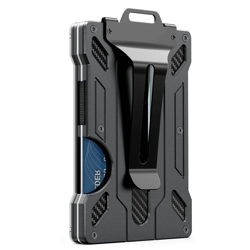 RU RFID Blocking Aluminium Card Holder/Smart Metal Slim Men Wallets/Minimalist Aluminum Wallet