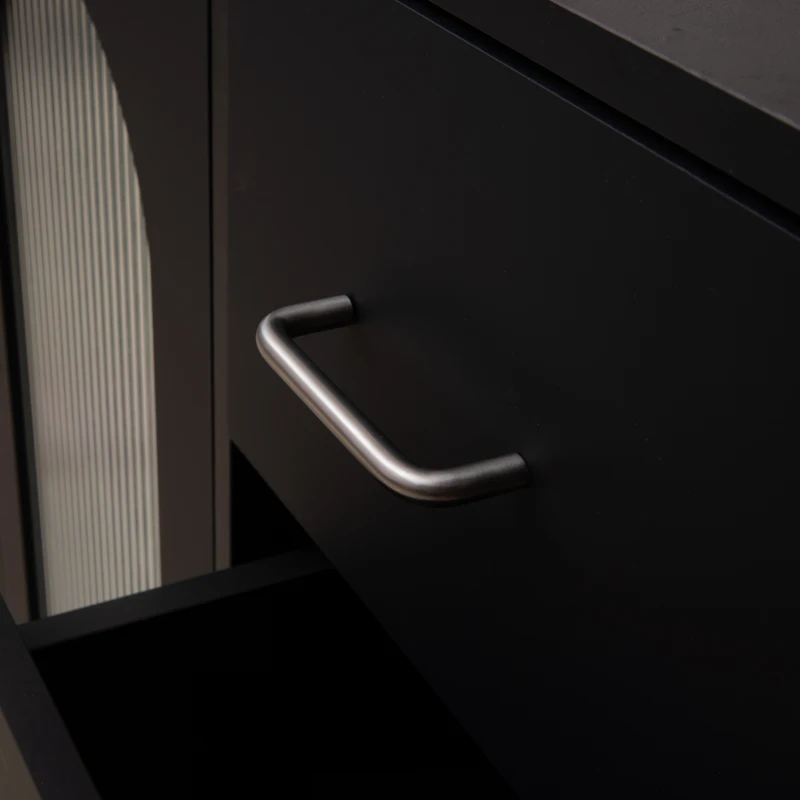 Fingerprint-Proof 304 Stainless Steel Brushed Steel U Shape Furniture Kitchen Cupboard Cabinet Drawer Door Hardware Handle Pulls