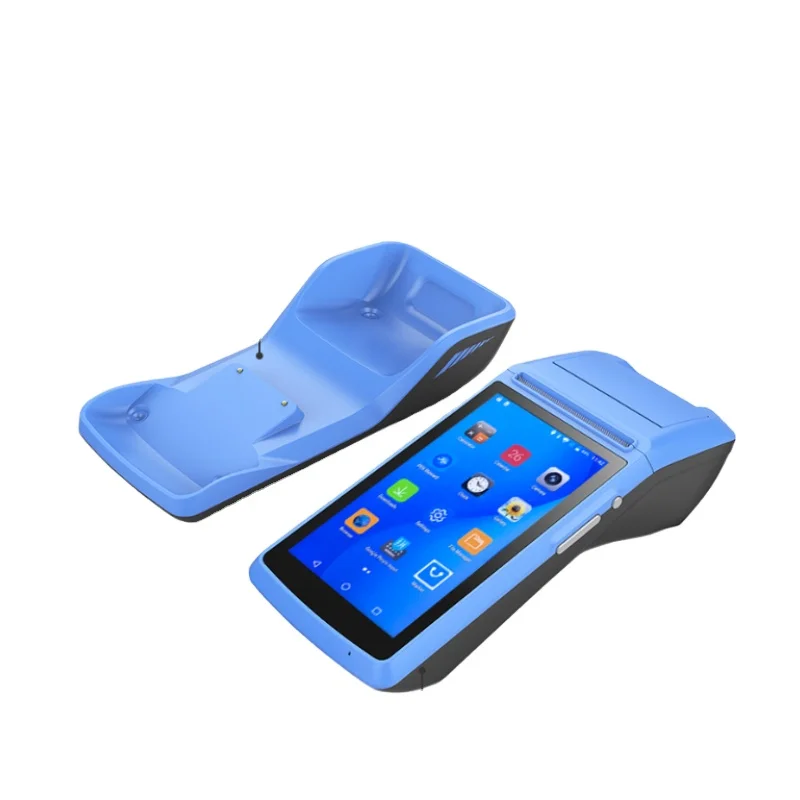 punto de venta de Android Handsfree Rugged Pos Terminal Android Access Handheld With Printer Restaurant System Android Pos