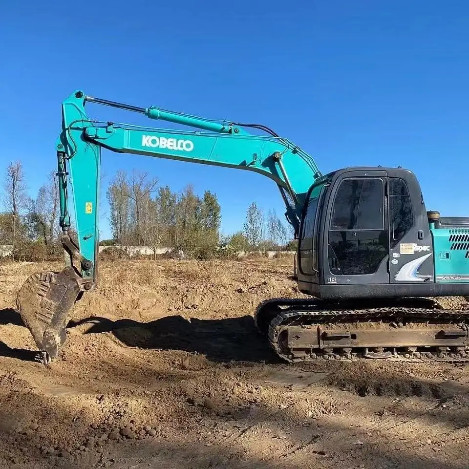 SK130 13 Ton Farmers Soil Machine Portable Crawler Used Japanese Kobelco Digger Excavators