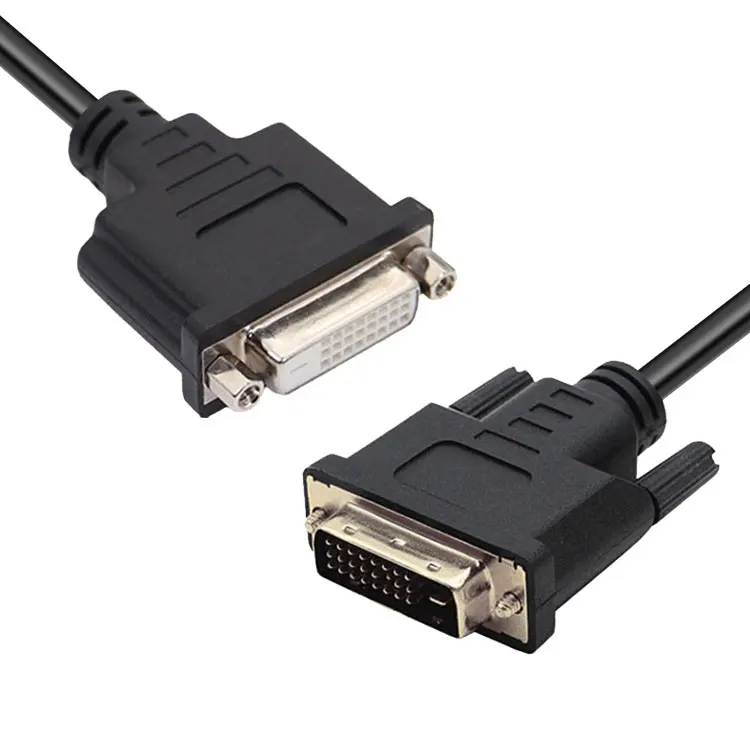 5 feet Dvi To Dvi 24+1 Male To Female Dual Link Dvi-d Monitor Cable For Pc Projector