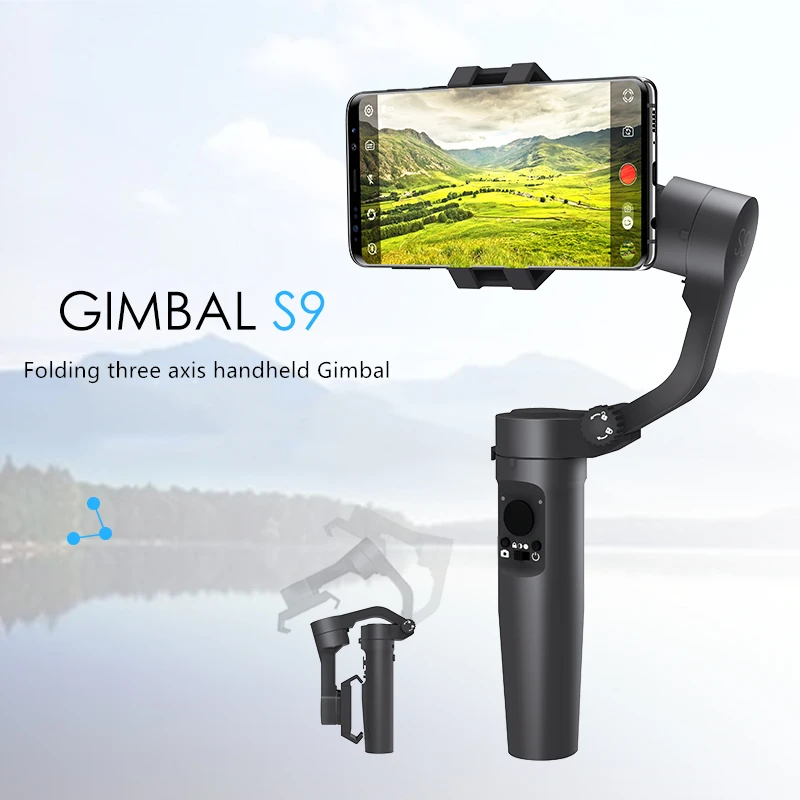3-х осевой ручной шарнирный стабилизатор для камеры GoPro мобильный телефон с функцией видеозаписи смартфона Gimbal экшн-камеры «Три в одном»