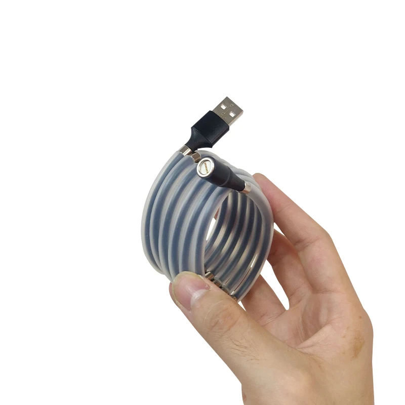 
Self Winding SuperCalla Magnetic Charging Cable for micro type-c iphone 