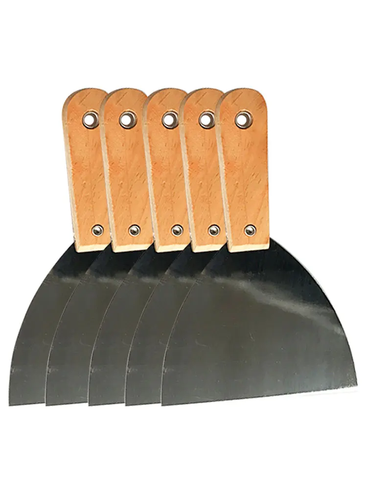 Hot selling high quality premium stainless steel wooden handle stiff putty knife Putty Knife Wood