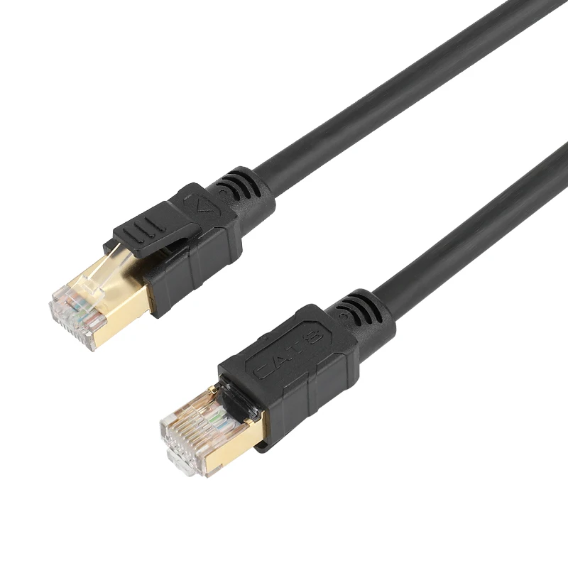 High Quality 1m Cat 8 Ethernet Cable Cat8 Sstp Sftp Patch Cable Cord Cat 8 Cat8 Rj45 Network Cable