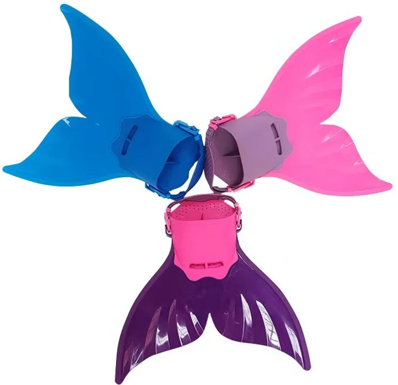 2022 Kids mono fin mermaid tail swim fin monofin mermaid tail for summer swimming