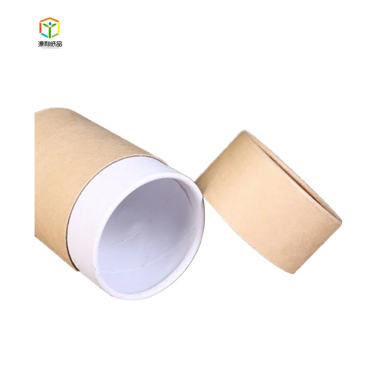 Custom Design Cosmetic Packaging Recycled Kraft Cardboard Brown Paper Tube For E Liquid Bottle
