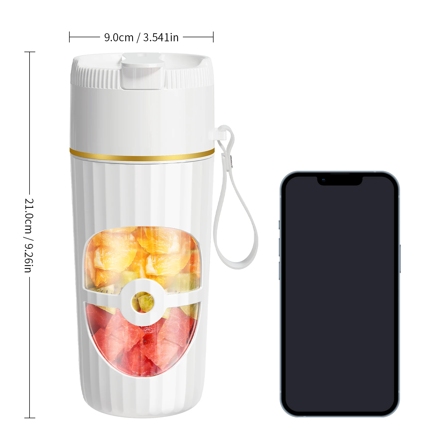 Wholesale Electric Fruit Orange Smoothies Juicer Extractor Machine Mini Handheld Portable USB Wireless Citrus Blender And Juicer