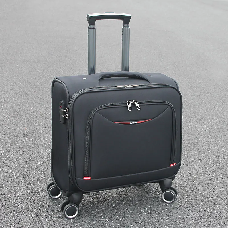 Oxford 8-Wheel luggage Bag, Carry-On 12 14 16 18-Inch,Expandable Luggage,   purple cabin suitcase