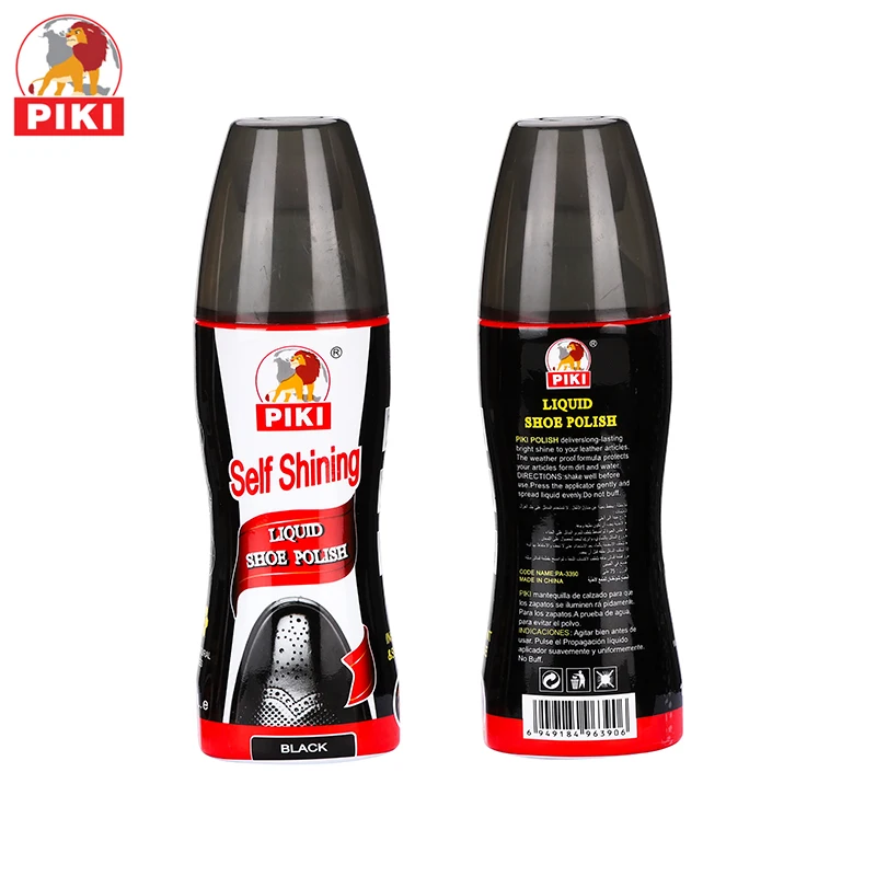 
Chinese manufacturer bottle for waterproof leather liquid shoe polish with sponge applicator 
