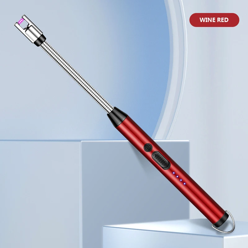 JL826 Customize Wholesale Kitchen  Lighter USB Rechargeable New Arrivals Handheld Pulse Arc Ignition Gun Windproof Widely Uesd