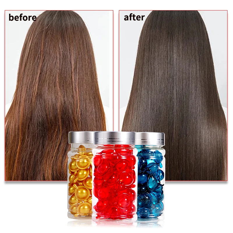 Make Your Own Smoothing Repairing Argan Hair Oil Private Label Hair Growth Vitamin Capsule Serum