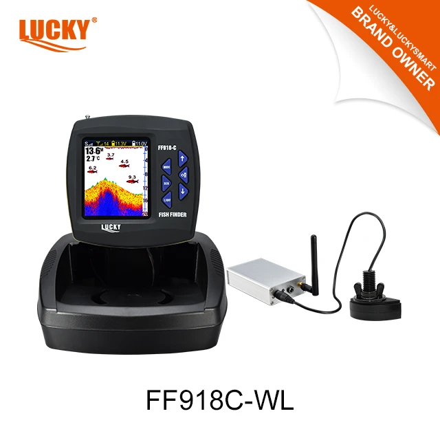 Lucky FF918C-WL Remote Control 500m/ 980ft Wireless Operating Range Boat fishing  Fish Finder ff918