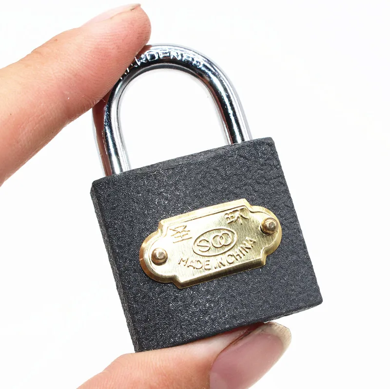 Factory Quick Delivery Chrome Plated Half-shackle Armored Iron Padlock